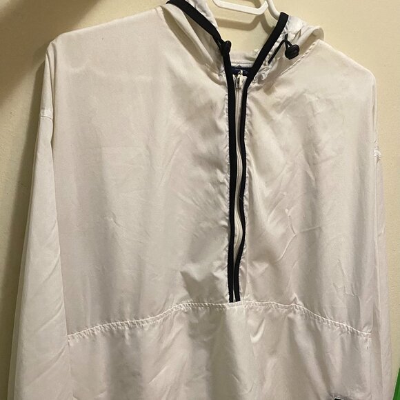 Sidequest '90s White Oversized Casual Windbreaker - Picture 4 of 15